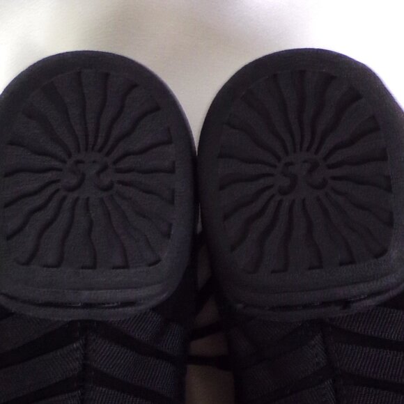 SANSHA SKAZZ 9M black split-sole ballet/exercise sneakers suede/canvas uppers - Picture 13 of 16